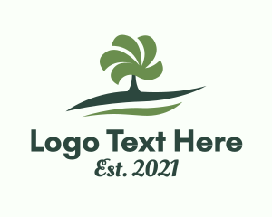 Tree Plant Gardening  logo design