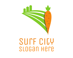 City Farm Carrot logo design