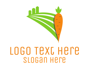 Farm - City Farm Carrot logo design