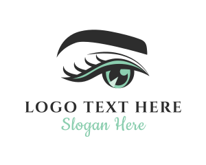 Vlogger - Eyelashes Eyebrow Beauty Salon logo design