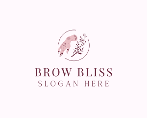 Floral Nail Art logo design