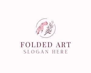 Floral Nail Art logo design