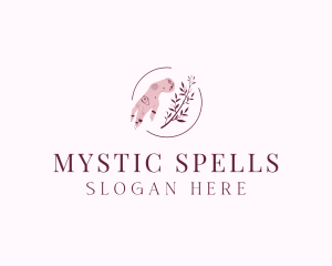 Witch - Floral Nail Art logo design