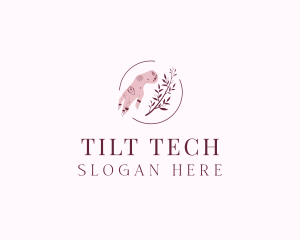 Floral Nail Art logo design