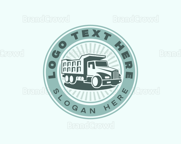 Dump Truck Vehicle Logo