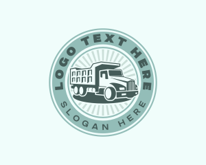 Mixer Truck - Dump Truck Vehicle logo design