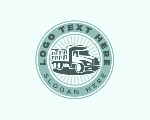 Haulage - Dump Truck Vehicle logo design