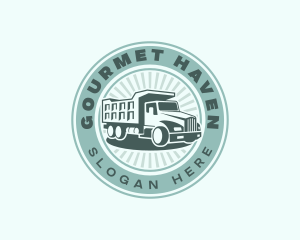 Dump Truck Vehicle Logo