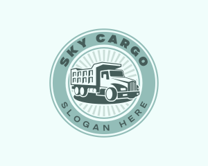 Dump Truck Vehicle logo design