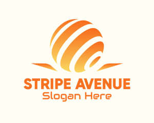 Striped - Global Tech Company logo design