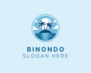 Holiday - Beach Island Vacation logo design