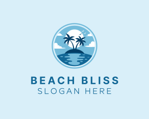 Swimwear - Beach Island Vacation logo design