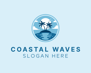 Shore - Beach Island Vacation logo design