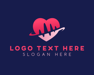 Cardiology - Health Heart Pulse logo design