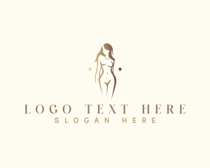 Erotic - Elegant Woman Sexy Body logo design