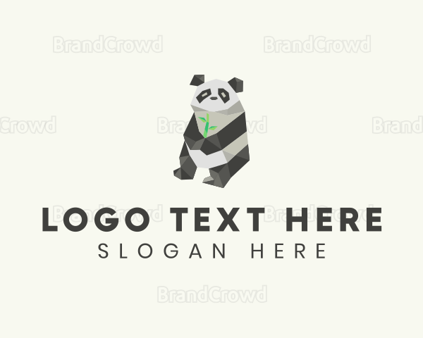 Bamboo Panda Bear Logo