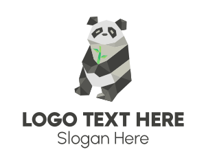 Bamboo Panda Bear Logo