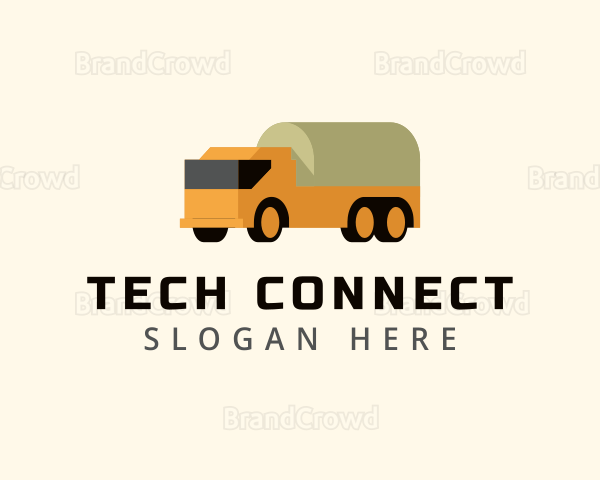 Logistics Tank Truck Transport Logo