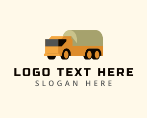 Fuel Truck - Logistics Tank Truck Transport logo design