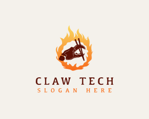 Claw - Fire Restaurant Crab logo design