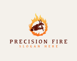 Fire Restaurant Crab logo design