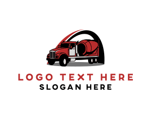 Industrial Cement Truck Logo