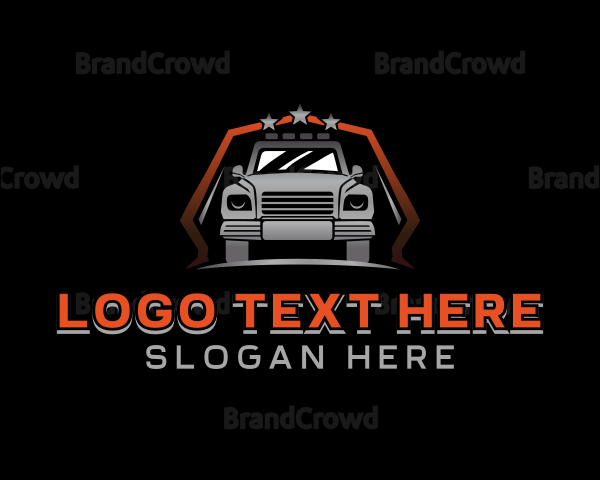 Transportation Pickup Truck Logo