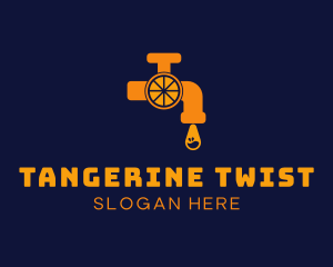 Tangerine - Orange Dew Faucet logo design