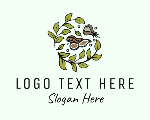 Ingredients - Peanut Garlic Leaf logo design