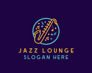Jazz - Jazz  Music Saxophone logo design