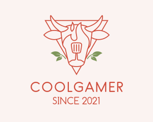 Cow - Grill Steak Butcher BBQ logo design