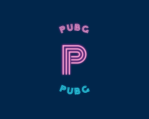 Festival - Pink Neon Circle logo design