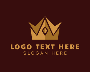 High End - Golden Crown Pageant logo design