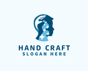 Hand - Hand Mind Psychology logo design
