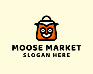 Owl Market Bag  logo design