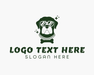 Bone - Fashion Shades Dog logo design