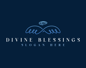 Divine Halo Wings logo design
