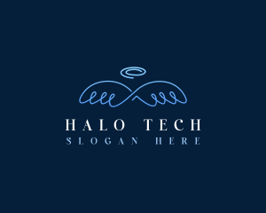 Halo - Divine Halo Wings logo design