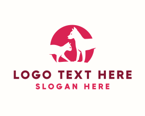 Canine - Cat Dog Veterinarian logo design