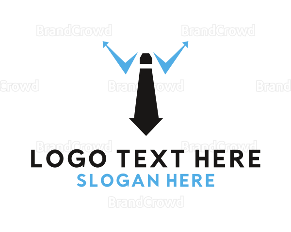 Business Collar Necktie Logo