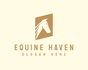 Stallion Horse Equestrian logo design