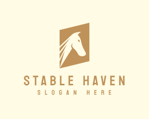 Stallion Horse Equestrian logo design