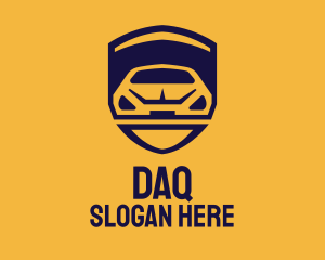 Yellow Car Shield logo design