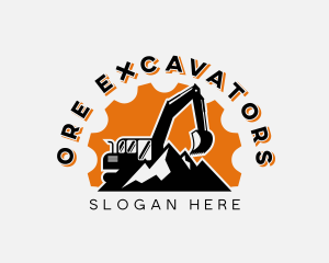 Mining - Excavation Mining Construction logo design