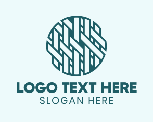 Textile Pattern - Thread Pattern Tailoring logo design