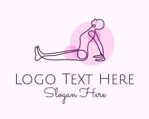 Minimalist - Minimalist Yoga Stretch logo design