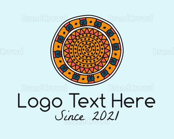 Mexican Traditional Pattern Logo