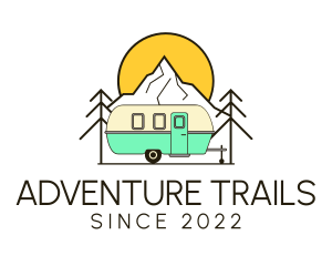 Vacation Adventure Campervan logo design