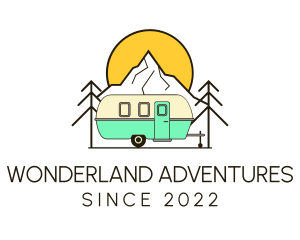 Vacation Adventure Campervan logo design