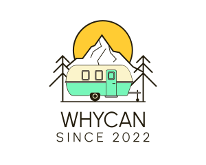 Environment - Vacation Adventure Campervan logo design